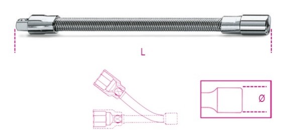 BETA 900FL/150 PROLUNGA FLESSIBILE 1/4" 