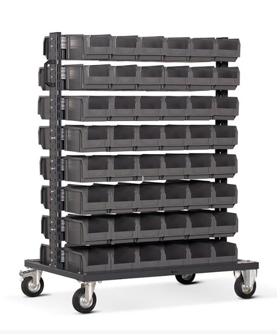 CARRELLO CON 96 CONTENITORI P728GR
