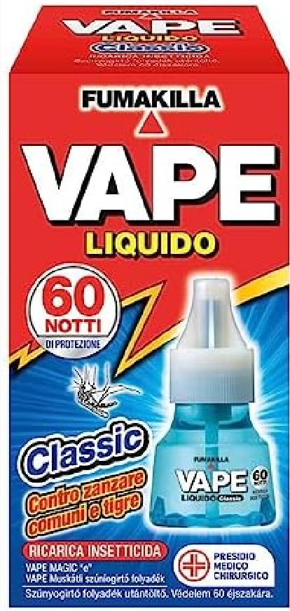 VAPE RICARICA LIQUIDA CLASSIC 60 NOTTI