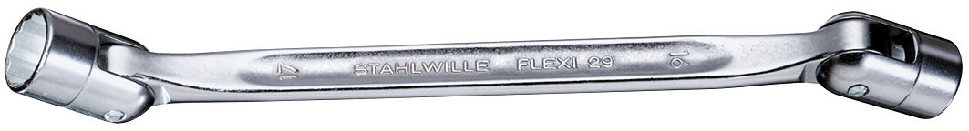 SW29/16X17 CHIAVE 2 BOCCHE A SNODO 16x17