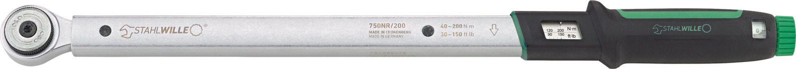 SW750NR/200 CHIAVE DINAM+MOLLA 40-200Nm