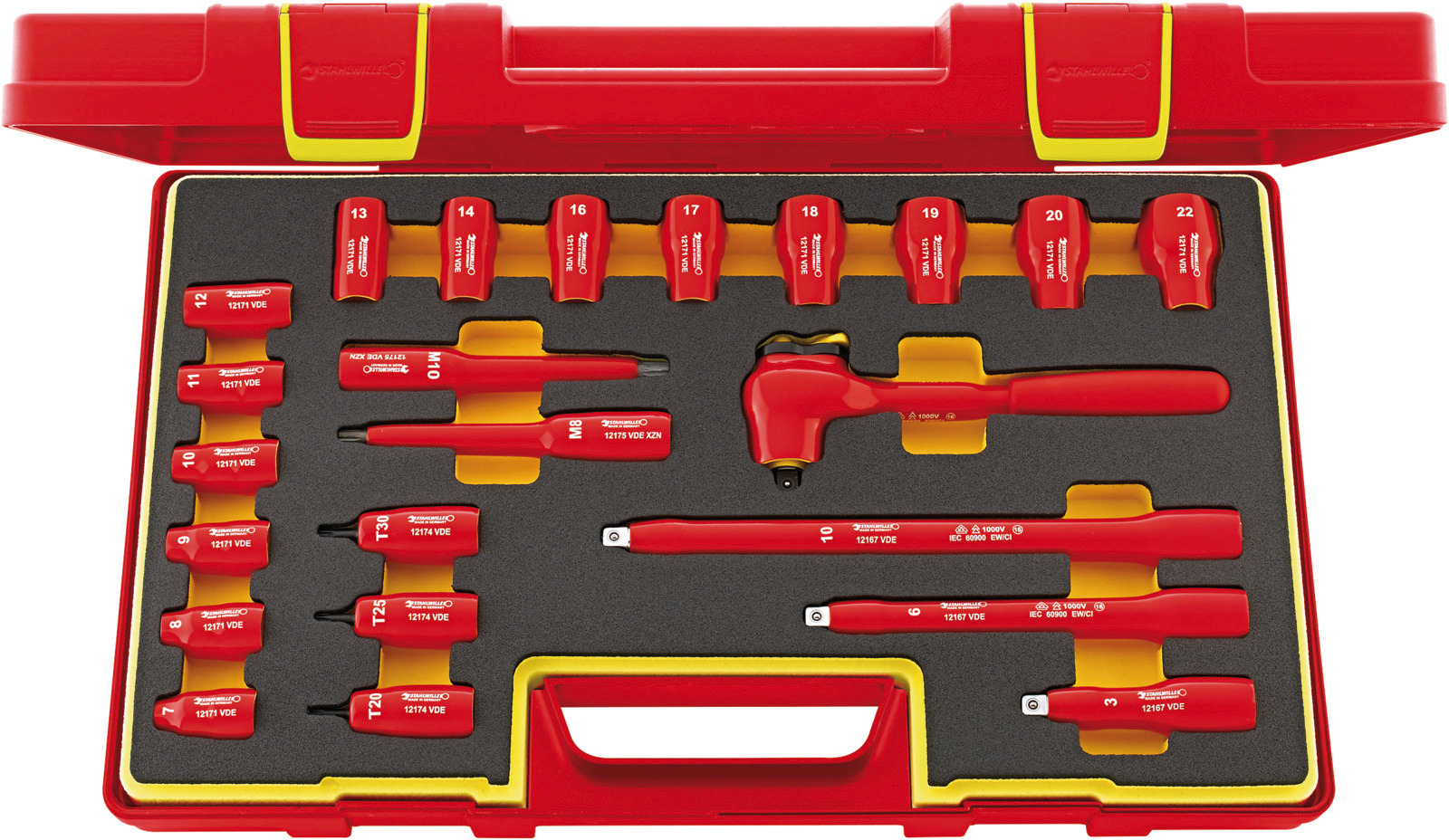 SW12171/19/4/VDE SET BUSSOLE 3/8
