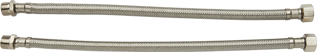 2 TUBI FLEX INOX F3/8-M3/8 25CM FI88080